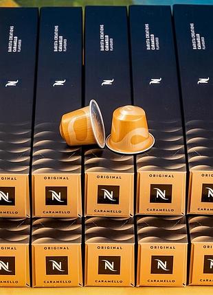 Набор 10 тубов кофе в капсулах barista creations flavoured caramello карамель nespresso,швейцария (100 капсул)