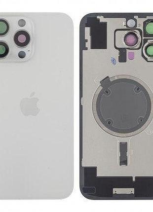 Задняя крышка apple iphone 16 pro max с стеклом камеры, белый