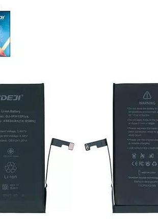 Акумулятор deji для apple iphone 15 plus, 4620mah, збільшена ємність, без помилки, decode