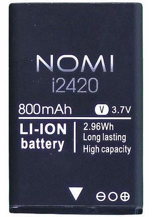 Аккумулятор для nomi i2420, 800mah