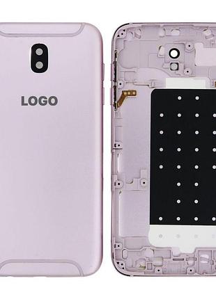 Корпус samsung j5 j530 с шлейфом и кнопками громкости, розовый