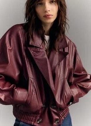 Куртка zara , куртка bershka, jacket zara , куртка з еко шкіри