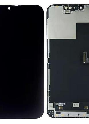 Дисплей apple iphone 13 pro с сенсором и рамкой, черный (oled)