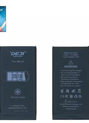 Акумулятор deji для apple iphone 13, 3510mah, збільшена ємність, без помилки, decode