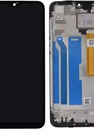 Дисплей oppo a12, a12s із сенсором і рамкою, чорний