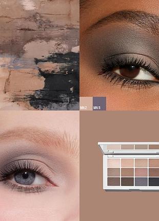 Палетка матовых теней makeup by mario master mattes eyeshadow palette the neutrals 12 г
