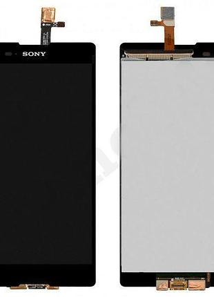 Дисплей для sony d5303, d5306, d5322 xperia t2 ultra ds с сенсором черный