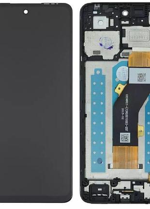 Дисплей zte blade v60 design, nubia v60 design, с сенсором и рамкой, black