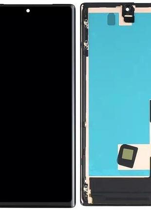 Дисплей google pixel 6 pro с сенсором и рамкой, черный, оригинал
