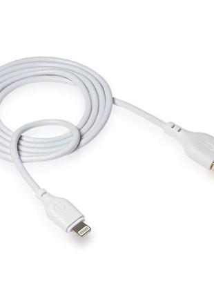 Дата-кабель usb xo nb103 2.1a quick charge lightning 1m white 2