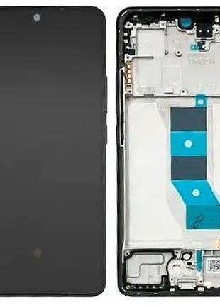 Дисплей xiaomi redmi note 14 5g із сенсором і рамкою, midnight black, оригінал