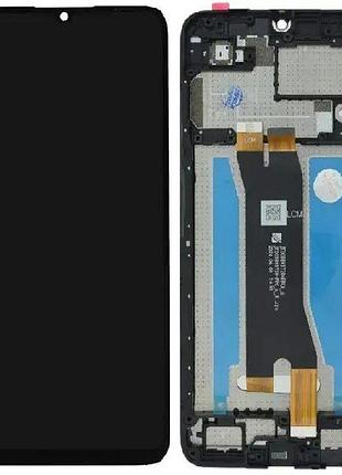 Дисплей для zte blade a35, blade a55, з ясором та рамкою, black