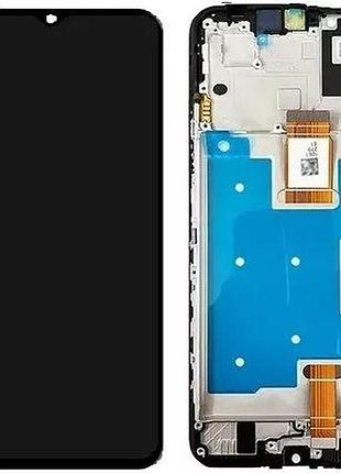 Дисплей huawei honor x6a із сенсором і рамкою, black (tft)