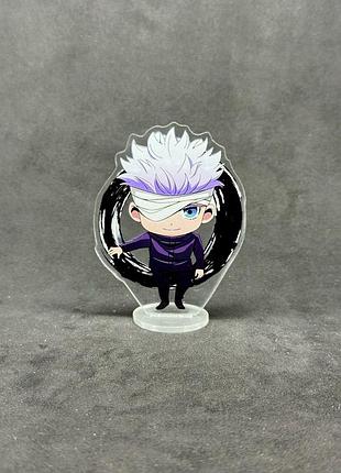 Акриловая коллекционная фигурка chibi аниме: магическая битва/jujutsu kaisen сатору годжо 1 10см