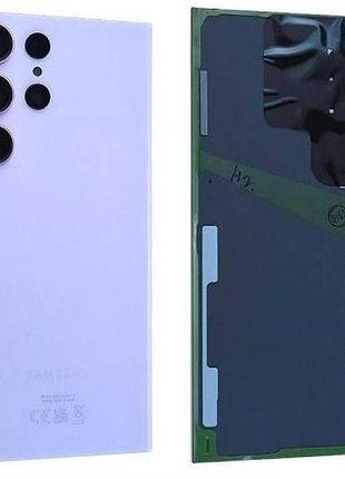 Задняя крышка samsung s918 galaxy s23 ultra с стеклом камеры, violet, оригинал, gh82-30400d
