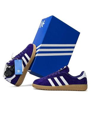 Женские кроссовки adidas bermuda purple white