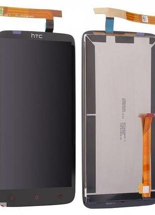 Дисплей для htc one x+ (plus) s728e с сенсором черный