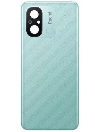 Крышка xiaomi redmi 12c со стеклом камеры, mint green