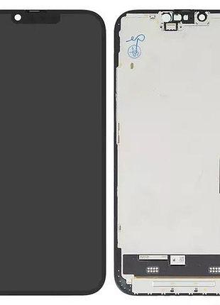 Дисплей apple iphone 14 plus с сенсором и рамкой, черный, original prc