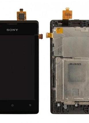 Дисплей для sony c1503 xperia e, c1504 xperia e, c1505 xperia e, c1604 xperia e dual, c1605 xperia e dual с сенсором черный с