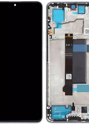 Дисплей xiaomi redmi note 13 pro 5g, poco x6 5g із сенсором і рамкою, purple, оригінал