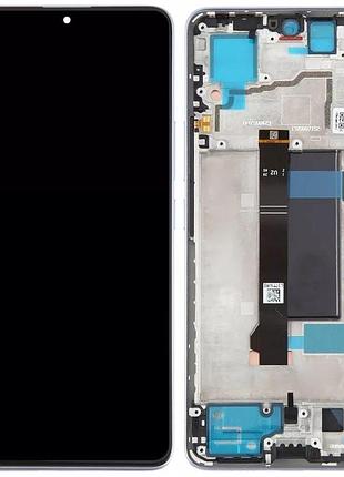 Дисплей xiaomi redmi note 13 pro 5g, poco x6 5g із сенсором і рамкою, ocean teal, оригінал