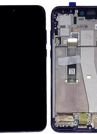 Дисплей motorola moto edge 30 neo (xt2245) с сенсором и рамкой, purple, оригинал