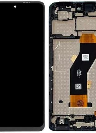Дисплей tecno spark 20c (bg7n) с сенсором и рамкой, черный