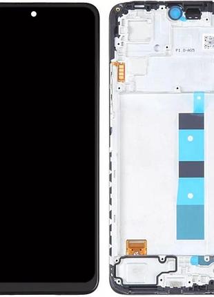 Дисплей xiaomi redmi note 12 4g, note 12 5g, poco x5 4g, poco x5 5g із сенсором і рамкою, чорний (tft)