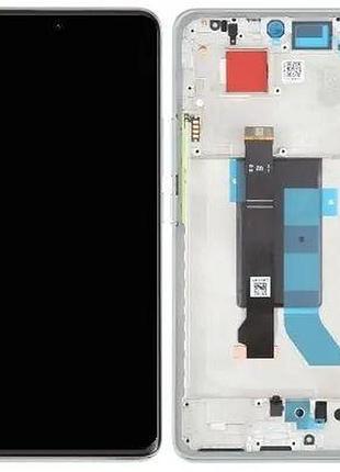 Дисплей xiaomi redmi note 14 pro 5g із сенсором і рамкою, coral green, оригінал