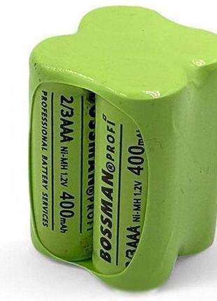 Аккумуляторная сборка bossman sh-22 (2/3 aaa*4) 4.8v, 400mah, ni-mh
