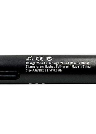 Акумулятор li-ion aaa soshine 600mah, 1.5v, з typec роз'ємом