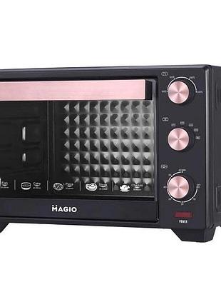 Электрическая печь magio mg-247 1500 вт, духовка электрическая настольная с конвекцией, мини духовка
