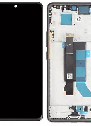 Дисплей для xiaomi redmi note 14 pro plus 5g, із сенсором і рамкою, black (amoled)