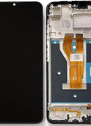 Дисплей realme c11 (4904573) с сенсором и рамкой, черный, оригинал