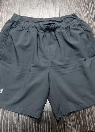 Under armour мужские шорты спортивные тренировочные беговые в зал серые р м