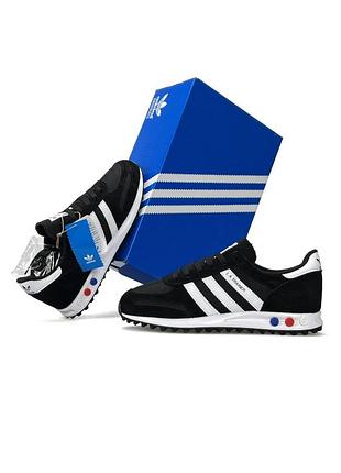 Мужские кроссовки adidas la trainer black white
