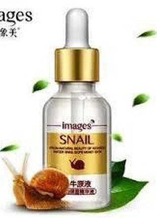 Сироватка з ліфтинговим ефетом images snail essence з муцином равлика та гіалуроновою кислотою 15мл