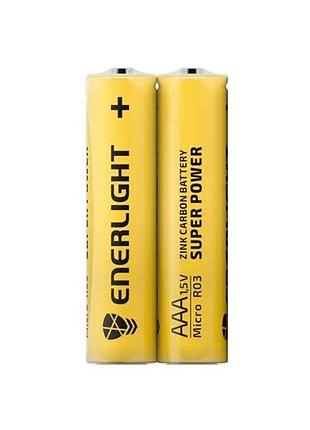 Элемент питания батарейка солевая enerlight aaa r03 (мини-пальчиковая) 2шт
