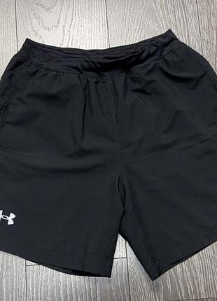 Under armour мужские черные шорты спортивные тренировочные беговые в зал р m