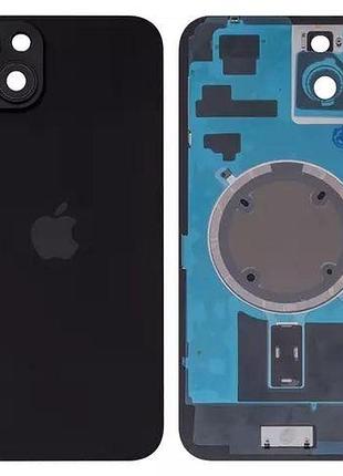 Задняя крышка apple iphone 15 plus, со стеклом камеры, черный