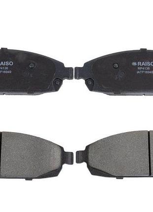 Колодки тормозные передние raiso (швеция) jeep grand cherokee iii, джип гранд чироки 3 05- #rp4136 ualxjgz17