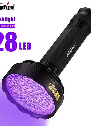 Ультрафіолетовий ліхтарик alonefire sv128 / 395nm / 23w / 128 діодів / uv led