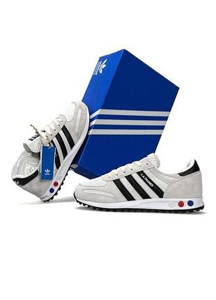 Мужские кроссовки adidas la trainer beige black