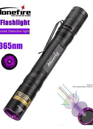 Оригинальный ультрафиолетовый фонарик alonefire sv80 / 365nm / 5w / uv led / чёрный фильтр