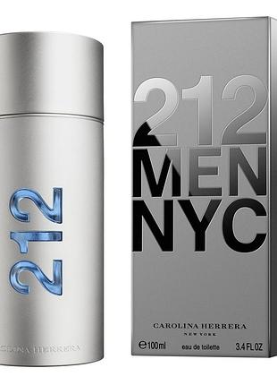 Мужские духи carolina herrera 212 men (каролина эррера 212 мэн) туалетная вода 100 ml/мл