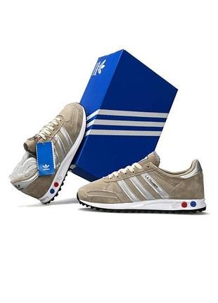 Чоловічі кросівки adidas la trainer sand white