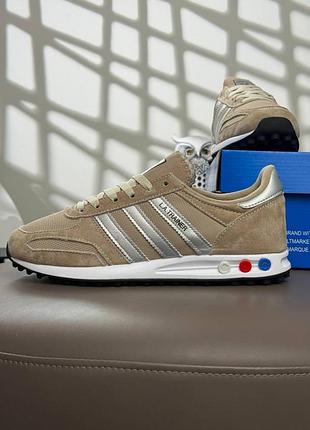 Мужские кроссовки adidas la trainer sand white
