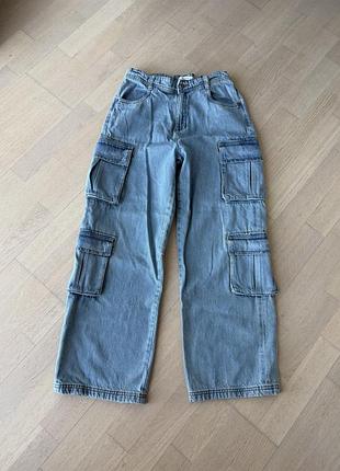 Reserved широкі джинси карго wide leg на дівчинку
