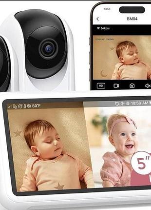 Відеоняня momcozy bm04 з двома камерами